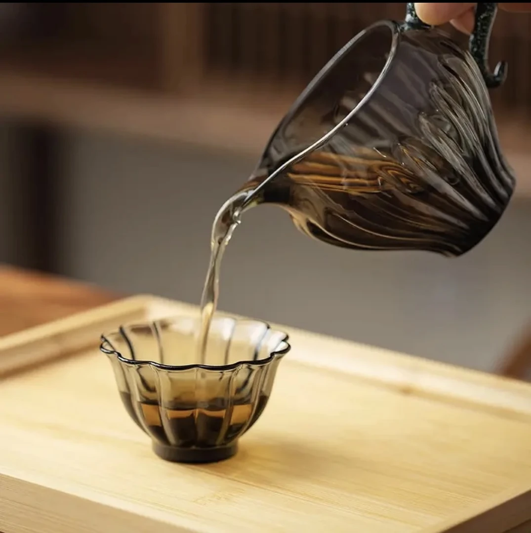 玻璃品茗杯主人杯加厚耐热办公室家用个人用小泡茶杯功夫茶具套装