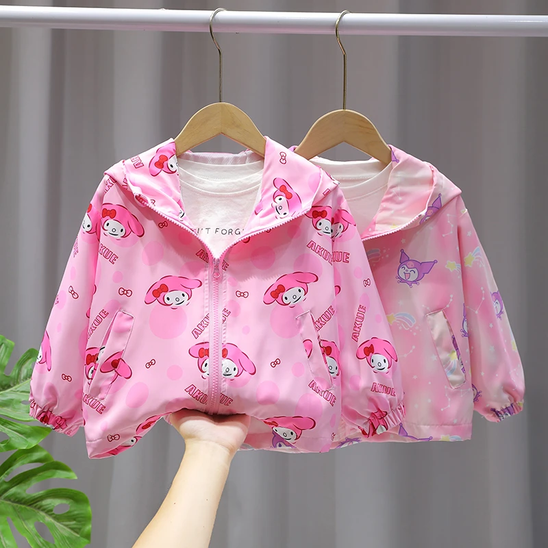 童装女童季洋气卡通库洛米小女童卡通女童春秋外套