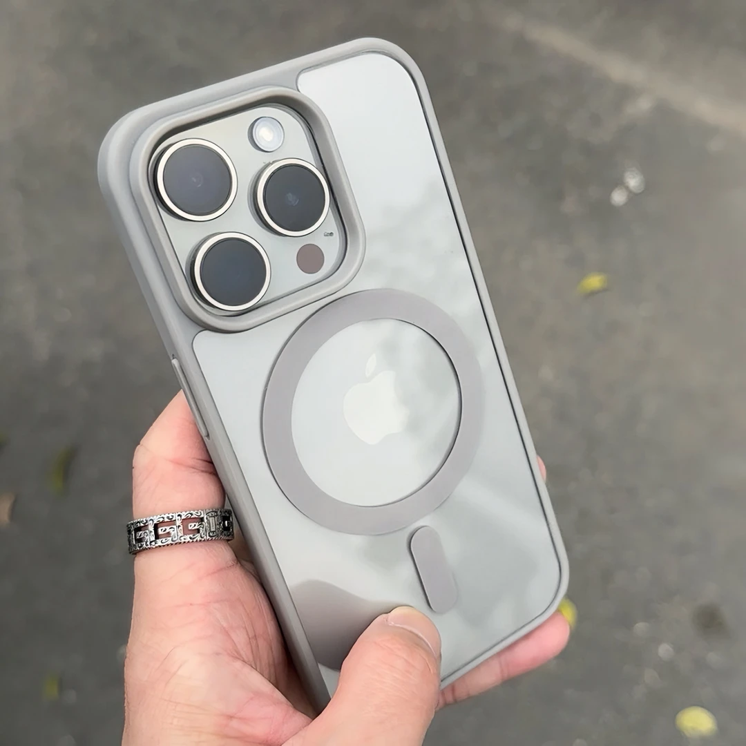 BANCAKEWU高级透明无线磁吸苹果14promax/15手机壳iPhone13肤感11