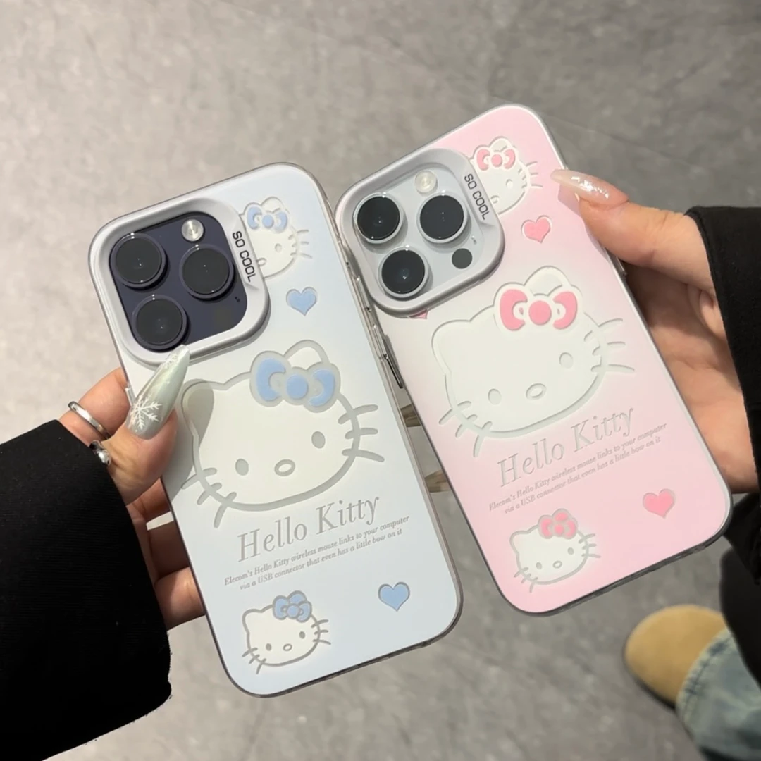 BANCA情侣大头凯蒂猫iphone15promax/13苹果14手机壳vivo华为oppo