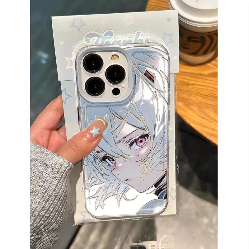 BANCA镂空绫波丽iphone15/13/12苹果14pro手机壳华为vivo小米oppo