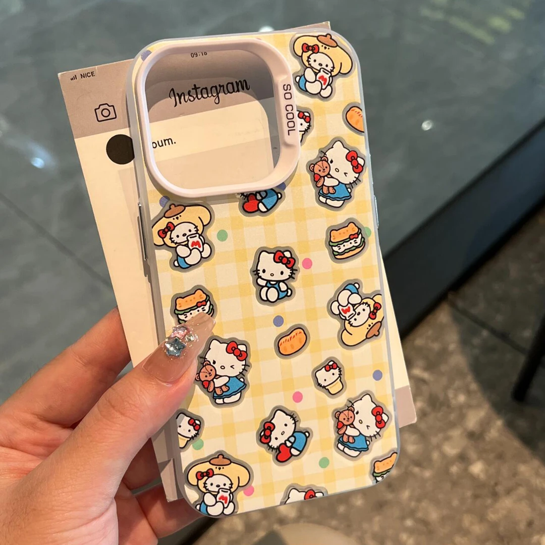 BANCA黄格凯蒂猫适用iPhone16/15promax手机壳苹果14元气壳13潮12