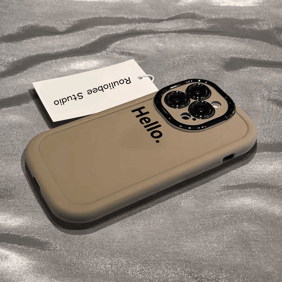 BANCA简约hello泡芙壳苹果15手机壳iphone13/14promax防摔12新款x