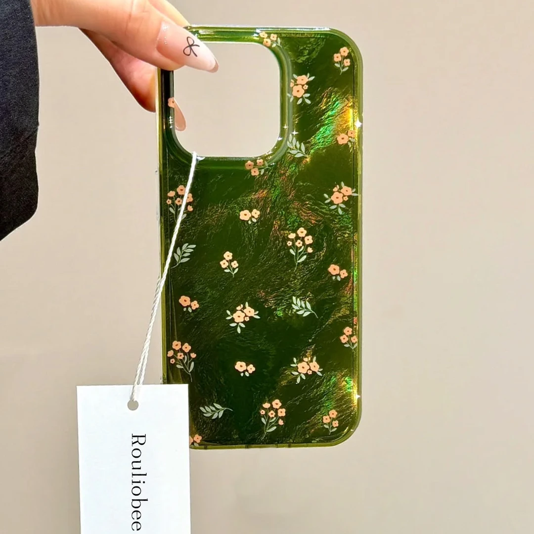 BANCA绿野仙踪碎花适用苹果16/15/13手机壳华为P70vivo小米14oppo