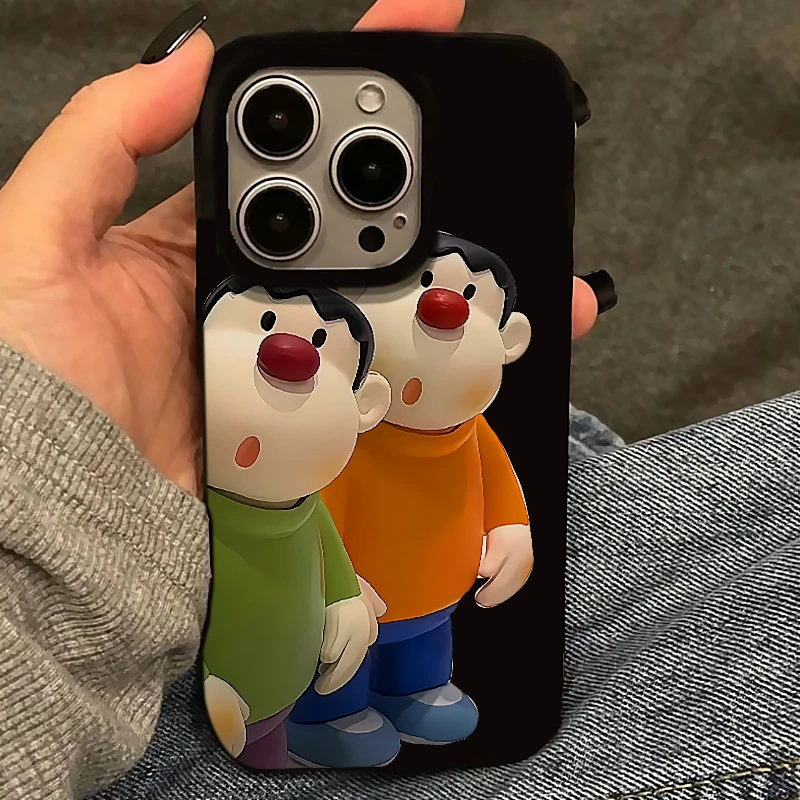 BANCA趣味呆萌胖虎适用iPhone16/15promax手机壳12苹果14果冻壳13