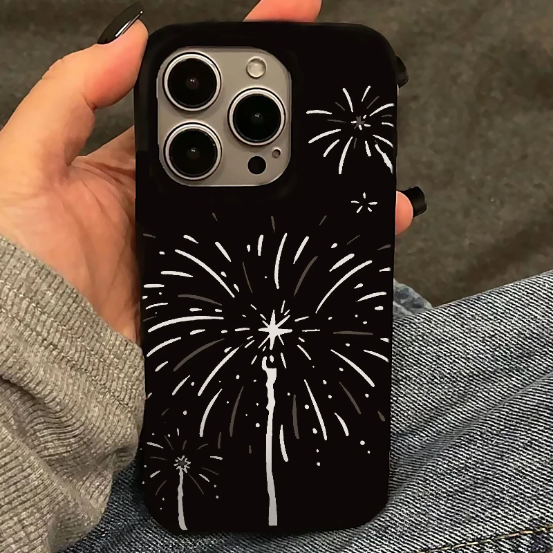 BANCAins风氛围烟花适用iPhone15/14promax手机壳苹果16果冻壳13