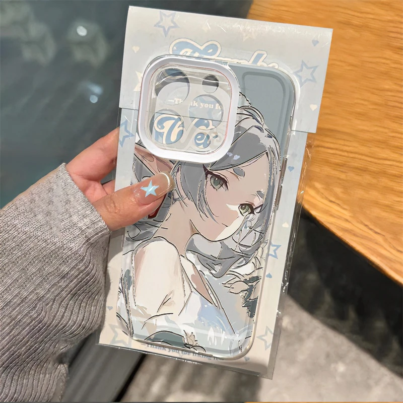 BANCA芙莉莲白衣适用iphone15/13苹果14手机壳华为vivo小米oppo软