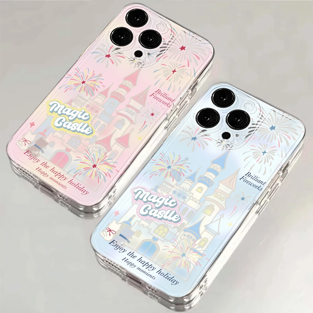 BANCA魔法烟花城堡适用iphone15/13苹果14手机壳华为vivo小米oppo