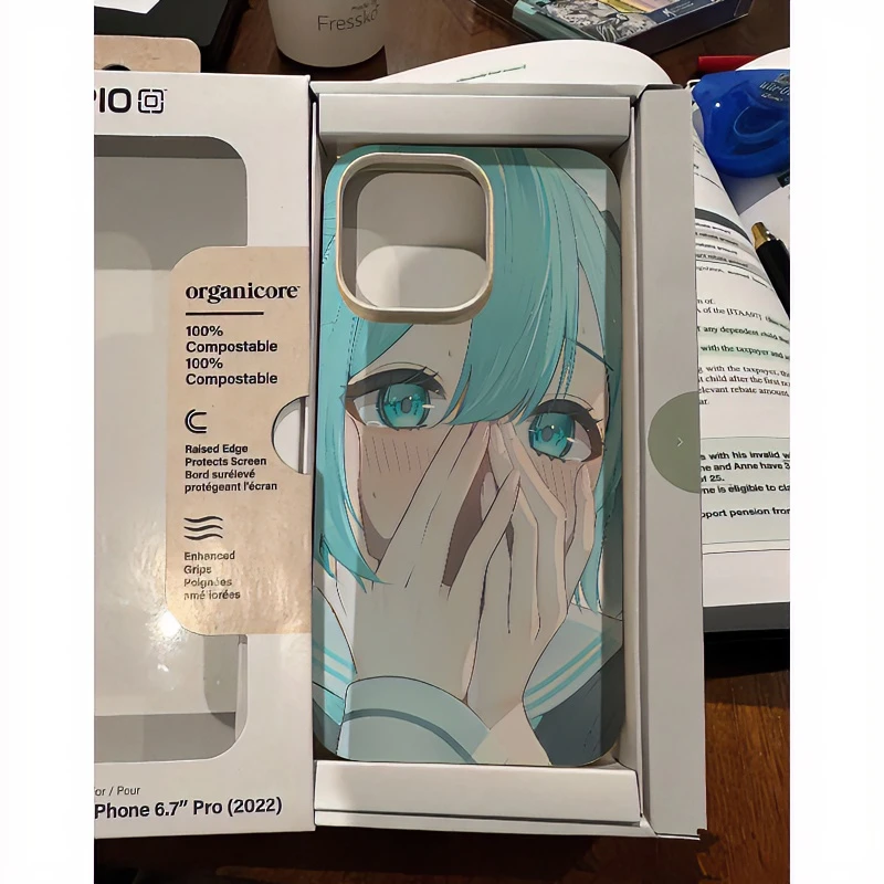 BANCA初音未来小麦壳苹果15手机壳iphone13/14promax防摔12全包11