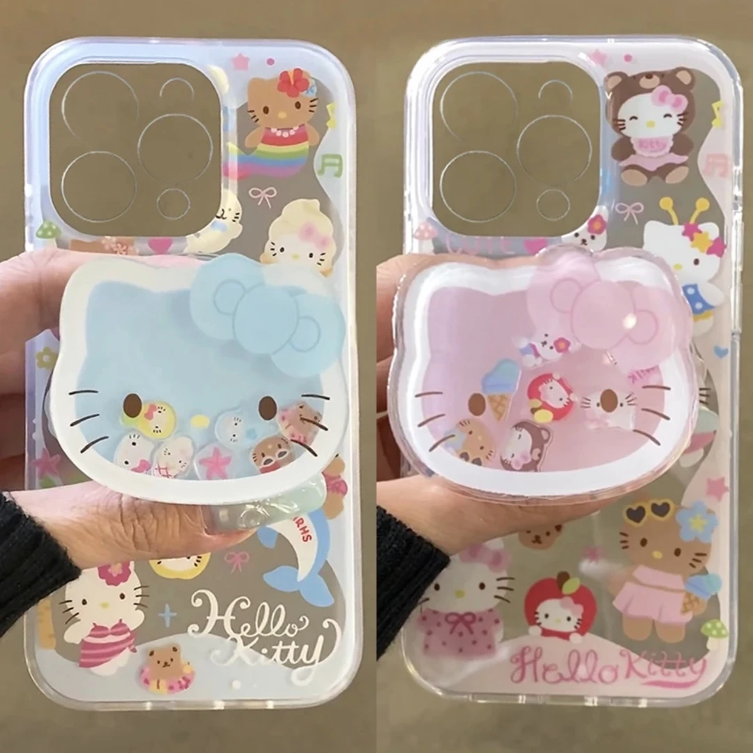 BANCA可爱kitty摇摇乐支架适用苹果16/15/13手机壳华为vivo小米14