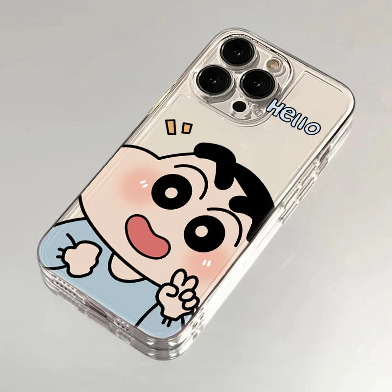 BANCA比耶小新iphone15/13苹果14手机壳华为vivo小米oppo卡通ins