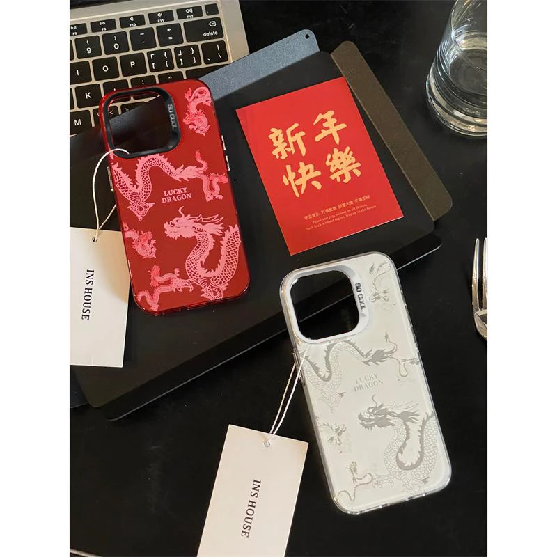 BANCA龙年苹果15手机壳iPhone13创意14promax高级12/11元气壳xs