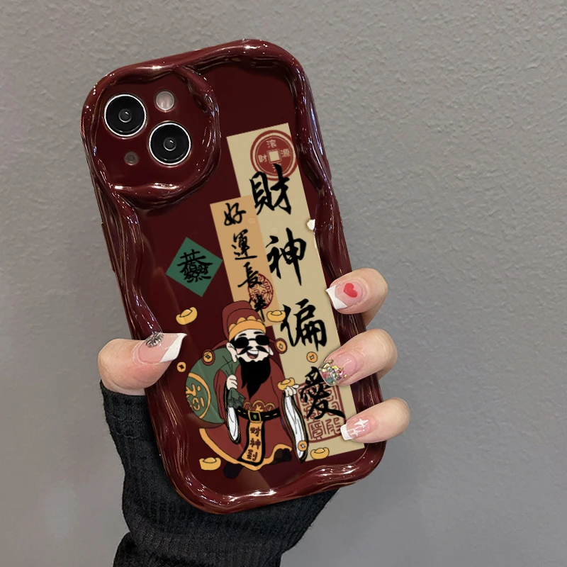 BANCA财神爷偏爱iPhone15/14/13手机壳苹果小米vivo华为oppo男女