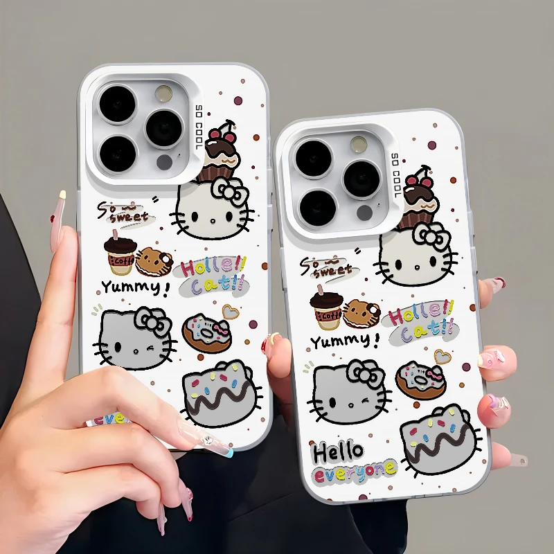 BANCA咖啡kt猫iphone15/14/13/12/11卡通手机壳vivo华为oppo小米