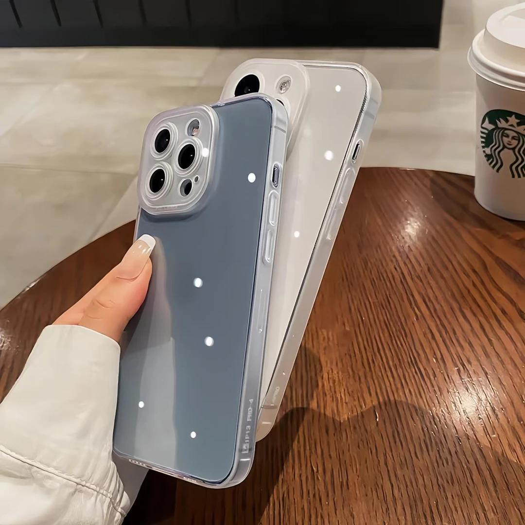 BANCA边框磨砂全包镜头苹果15手机壳iPhone14promax透明13防摔12