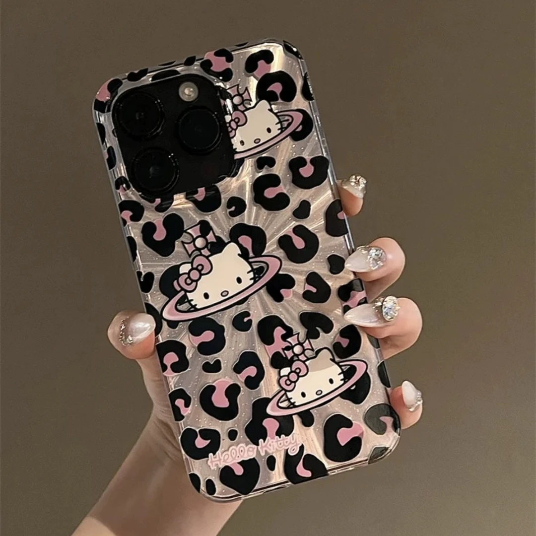 BANCA豹纹星球Kitty极光iPhone15/14promax手机壳苹果13高级12/11