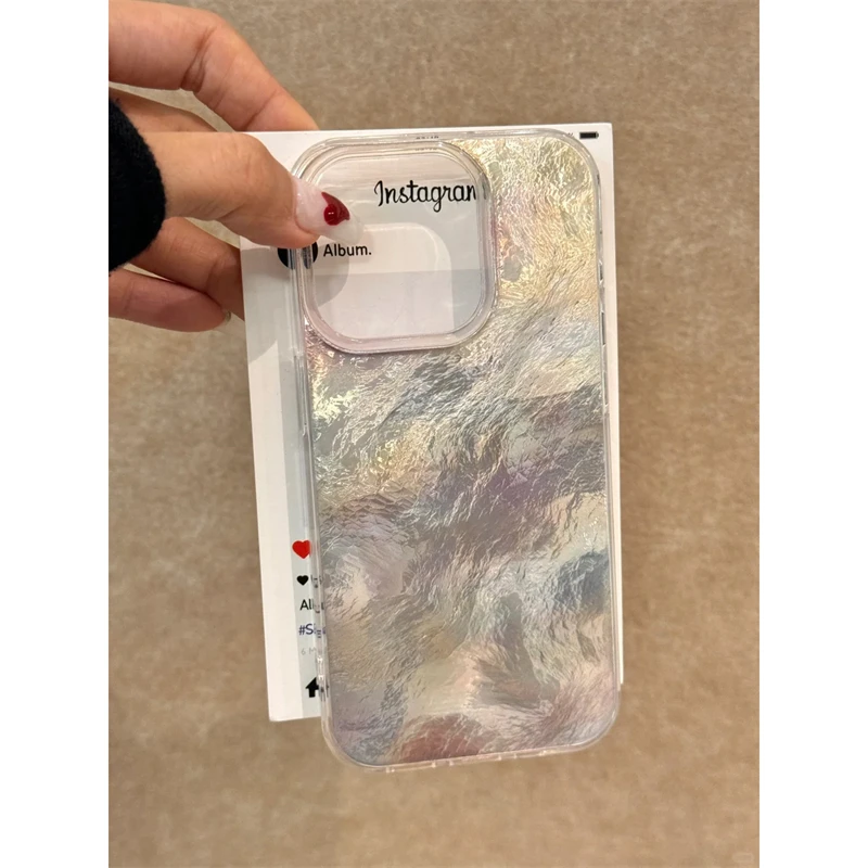 BANCA金色晕染渐变冰川适用苹果16手机壳iphone15/14promax高级13