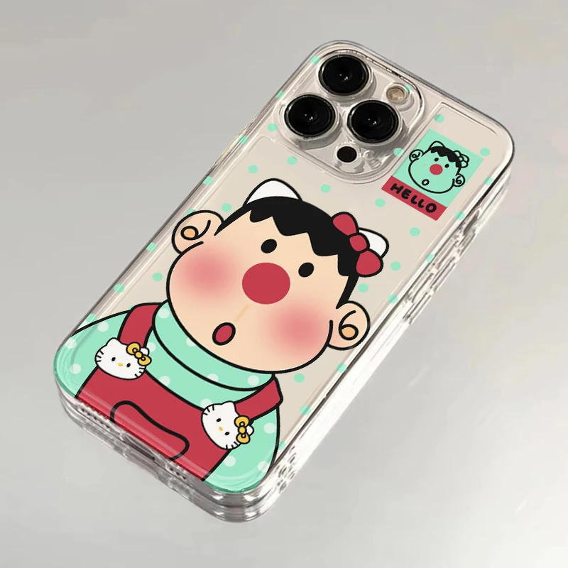 BANCA可爱红鼻子胖虎适用iPhone15/14手机壳苹果小米vivo华为oppo