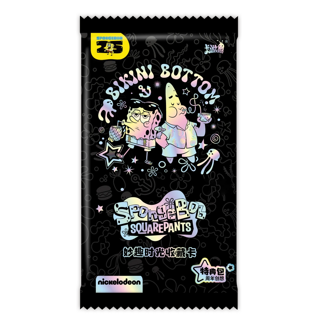 【平拆+玩法】海绵宝宝第二弹 正版授权 盲盒卡牌（言言）