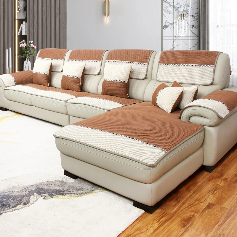 新款真皮沙发垫防滑冬四季通用专用坐垫子定制套罩贵妃盖布巾简约