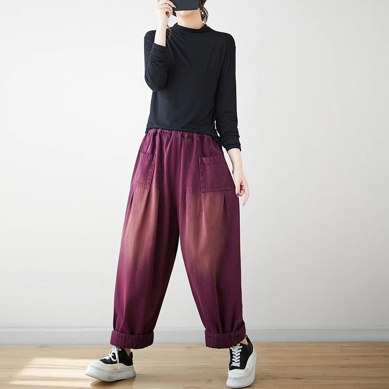 念北穿搭简约休闲百搭牛仔宽松水洗日系牛仔裤子半裤K