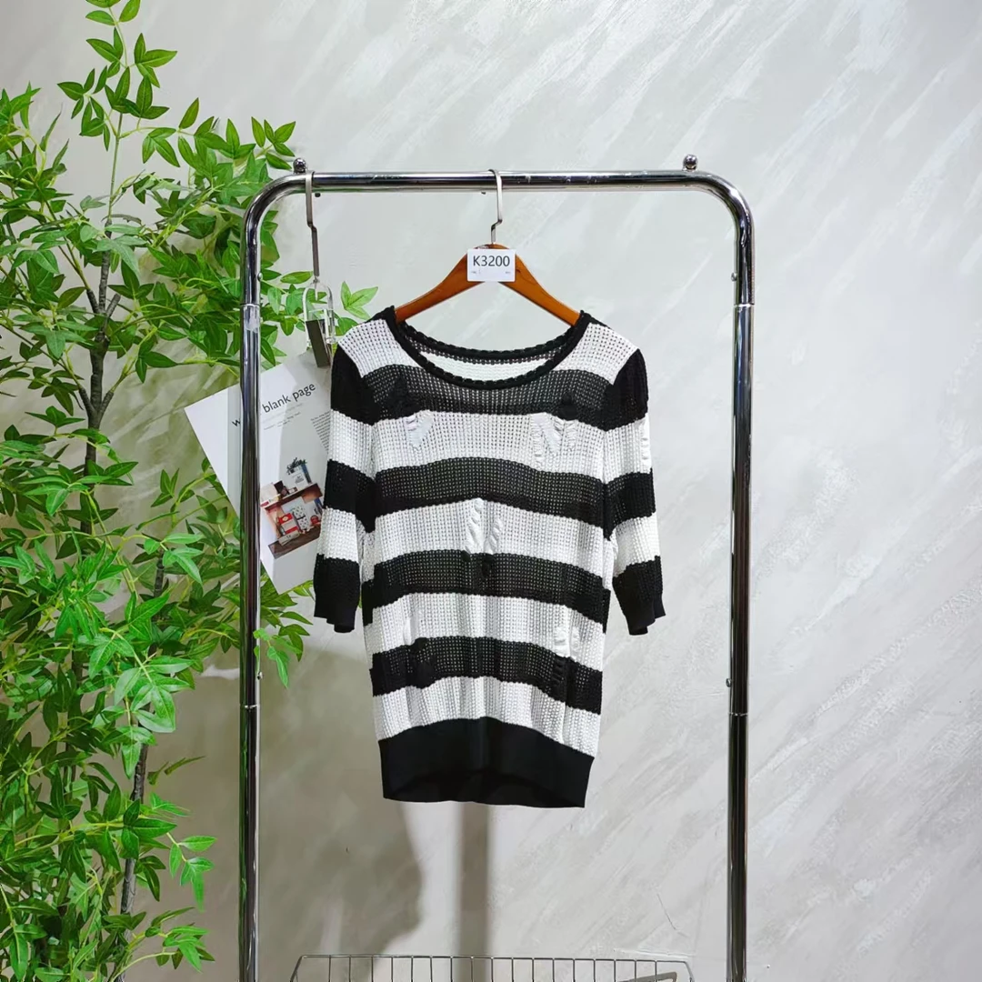 【K3200】 女士气质轻奢百搭针织上衣