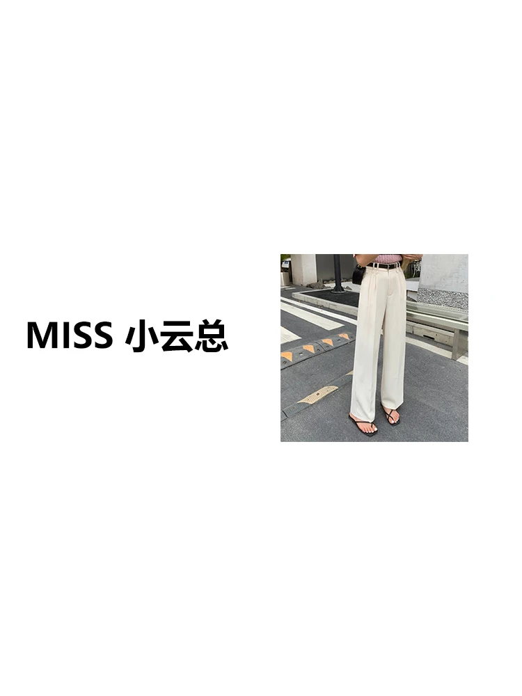 SD老板自留款时尚气质直筒休闲裤DY109