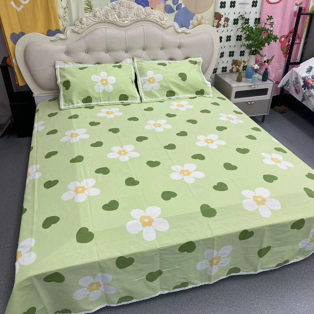 三件套-清凉一夏-纯棉加厚缎纹小帆布三枚缎卡双人三件套防滑床