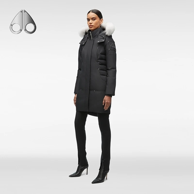 【特享8折】MOOSE KNUCKLES 女中长款系带羽绒服派克外套M32LP223