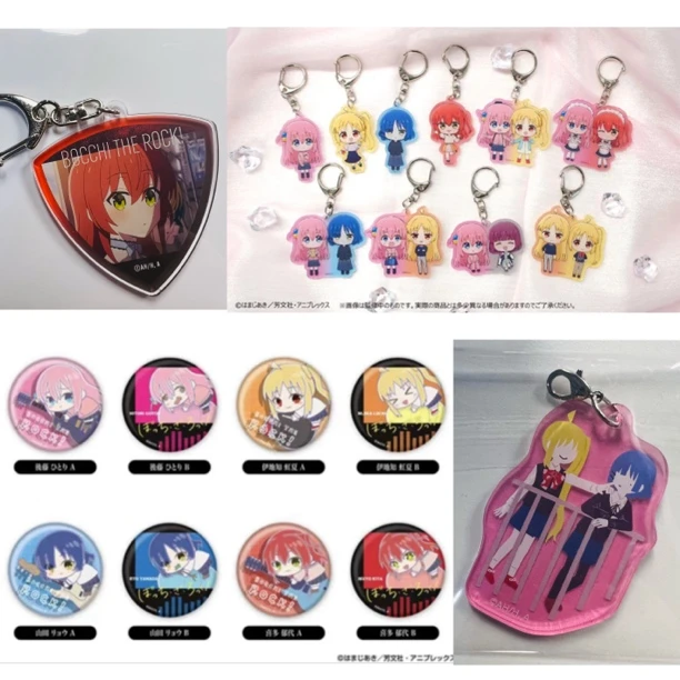 【喵N】孤独摇滚 爬爬Q版吧唧/Q版亚克力无脸挂件/拨片名场面挂件