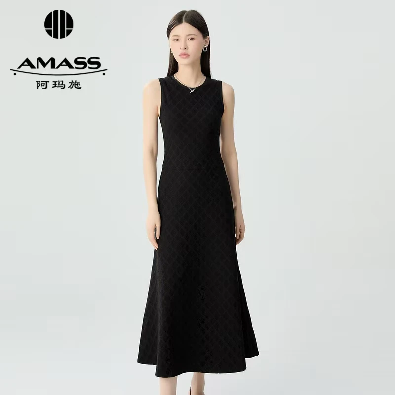 AMASS/阿玛施时尚气质显瘦魅力百搭实穿优雅收腰连衣裙5592528