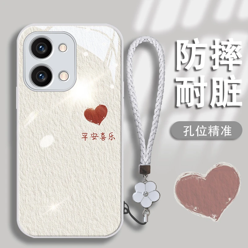 适用opporeno9手机壳Reno9Pro/reno9por+玻璃壳平安喜乐诸事顺利