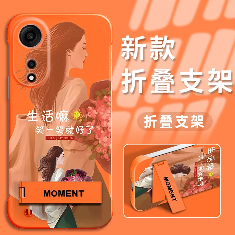 适用oppoa1pro手机壳PC无边框生活嘛笑一笑就好了保护套