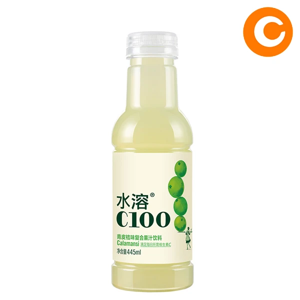 农夫水溶C100饮料(青皮桔味)445ml/瓶