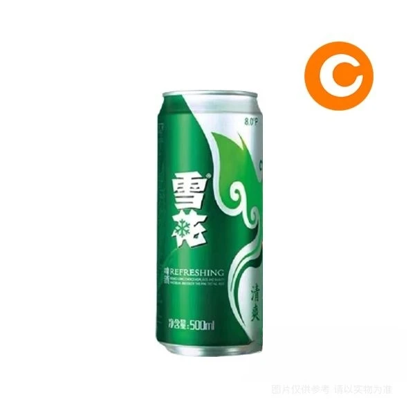 雪花清爽啤酒500ml/罐