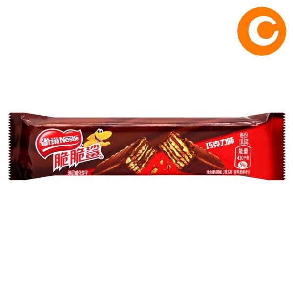 雀巢脆脆鲨巧克力威化饼18g/条