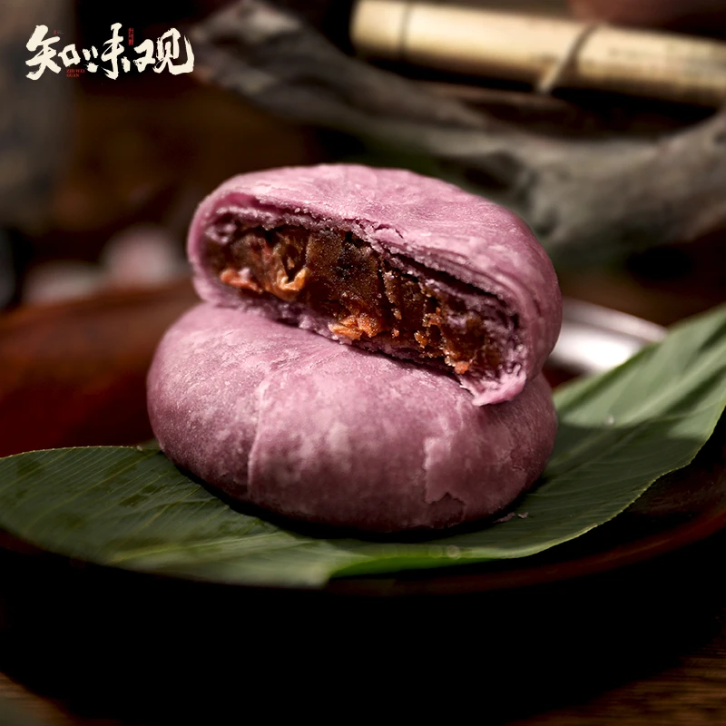 知味观绵软玫瑰红豆酥官方旗舰店鲜花饼中式糕点零食茶点