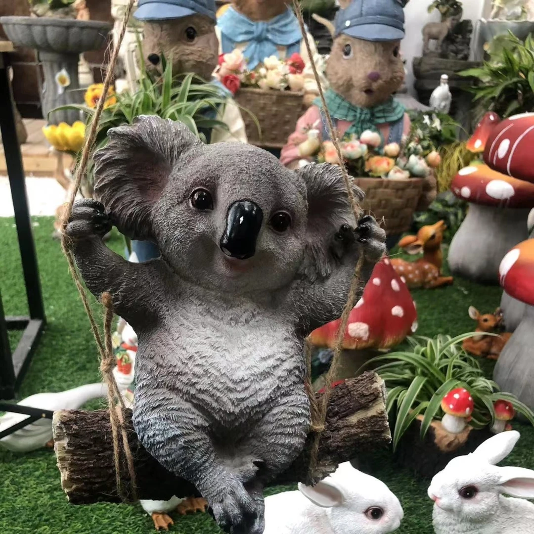 考拉/熊猫秋千摆件创意家居物件生日小众礼物新家入住必买物品