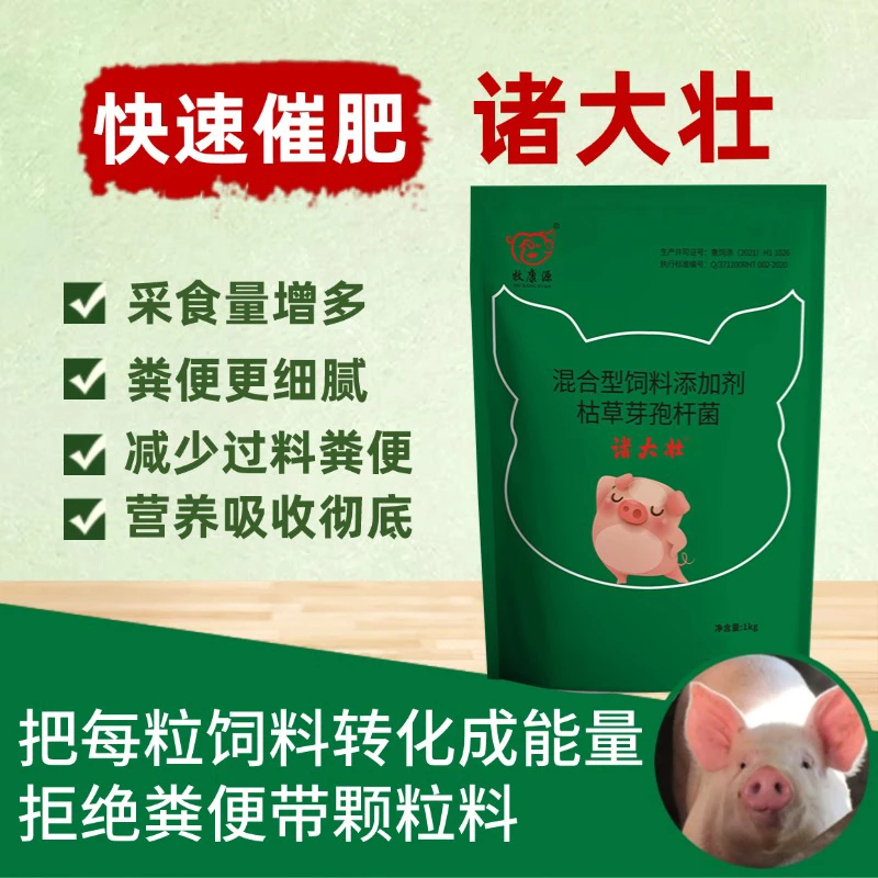 诸大壮饲料添加剂猪增重催肥促长拉骨架早出栏肉质增强调理