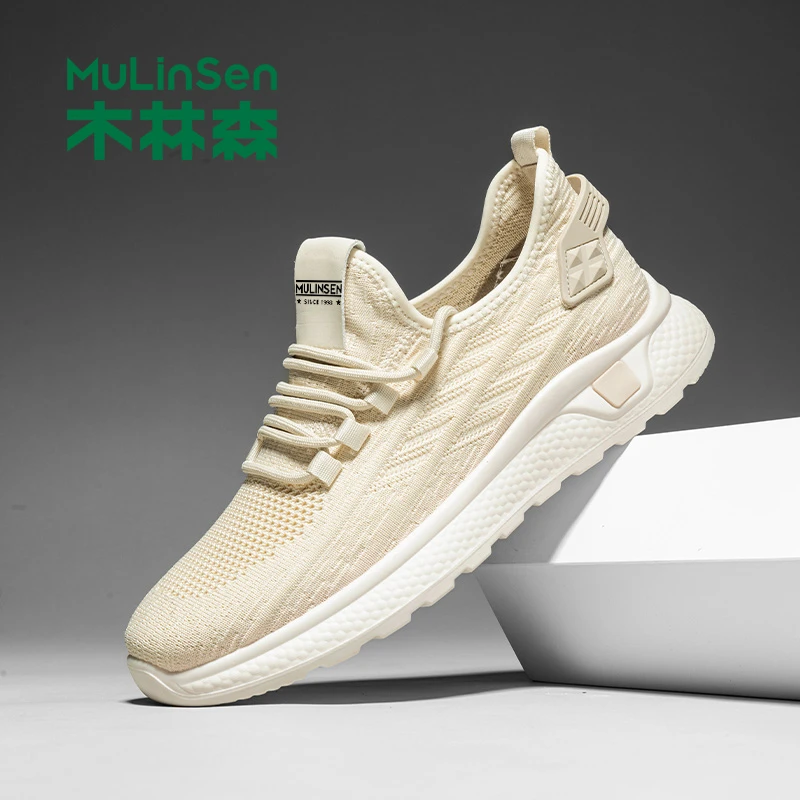 木林森高能感男士休闲百搭夏季透气软底潮流时尚潮鞋跑步轻便JB