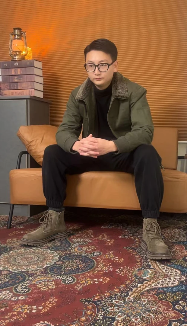 【简之】秋冬新款复古纯棉加绒加厚工装宽松休闲纯棉夹克外套