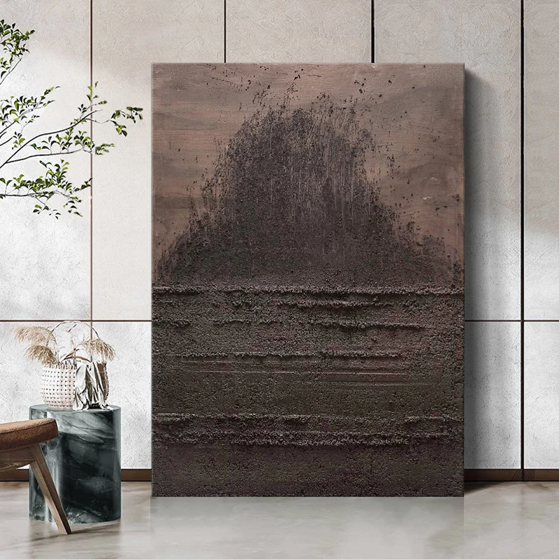 FLD.手绘油画《万千幸运》厚肌理轻奢装饰画简约现代客厅抽象挂画