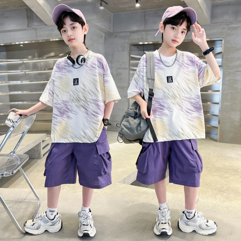 男童夏款套装新款休闲短袖套装酷帅网红潮【百纳】BF337