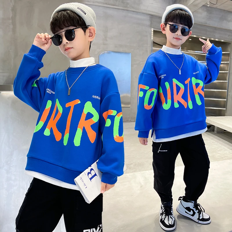 童装男童春秋装加厚卫衣新款帅气衣服网红时髦【BN】C1090