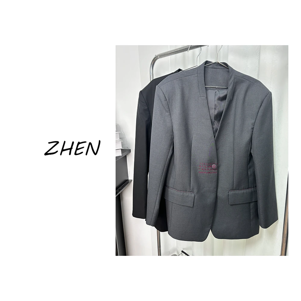 【ZHEN】K0235 2024秋季新款西装外套职场风小众设计师款