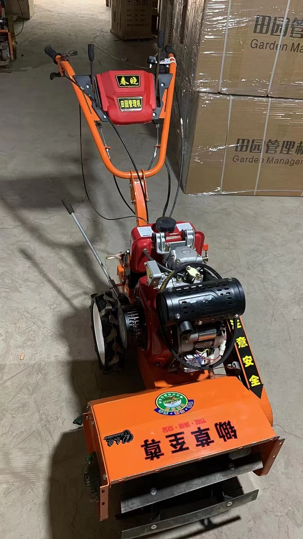 四驱自走式，多功能柴油微耕机