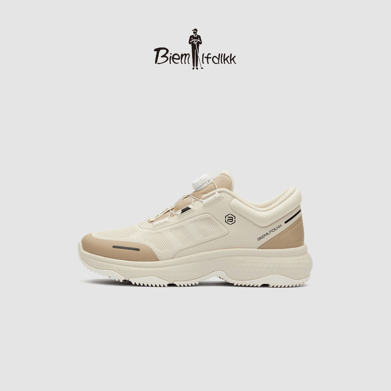 比音勒芬高尔夫2024夏季新款女士复古拼色免系带防水透气运动鞋