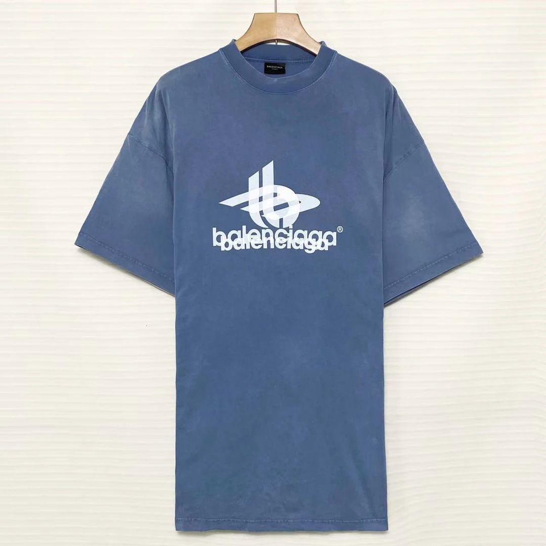 95新 Balenciaga/巴黎世家 时尚 休闲 logo 短袖/4码/XG-Y21497