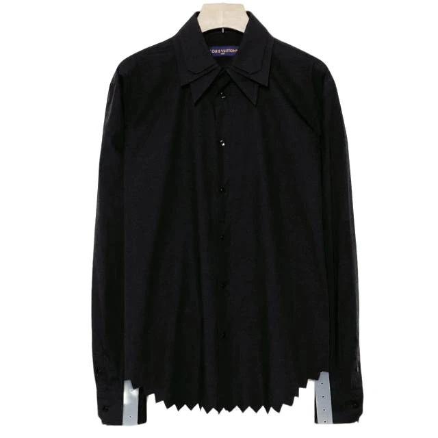 95新 LouisVuitton/路易威登 LV 双层领 衬衫/M码/XG-Y20608