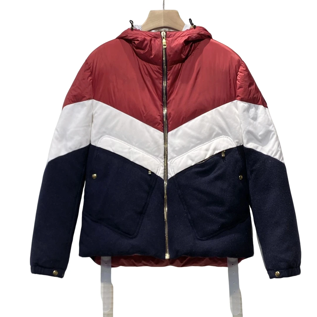 95新 MONCLER 休闲 时尚 百搭 拼色 羽绒服/3码/XG-Y14242
